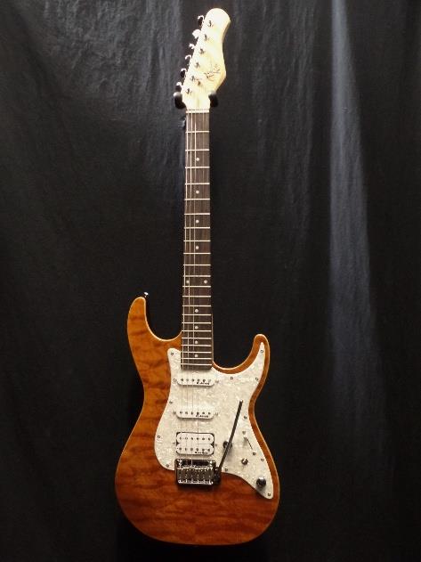Michael Kelly 1965 Amber Electric Guitar Rockfield Pickups & Gig Bag #0274