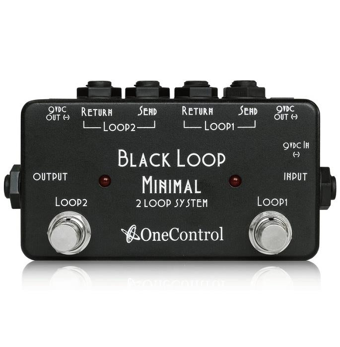 One Control Black Loop Minimal 2 Effects Loop AB Switcher & DC Power Distributor Pedal