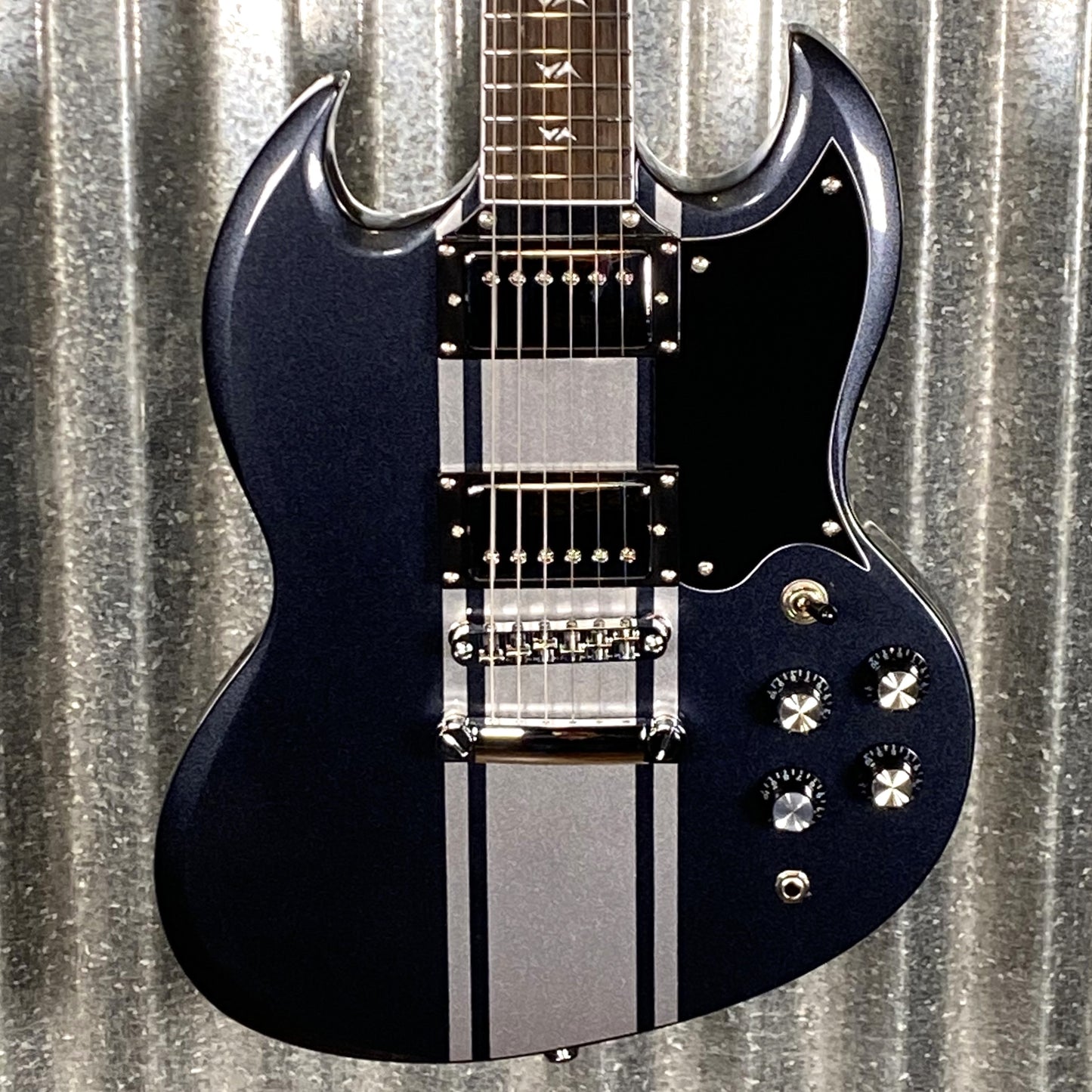 Westcreek Racer Offset SG Black Solid Body Guitar #0124 Used