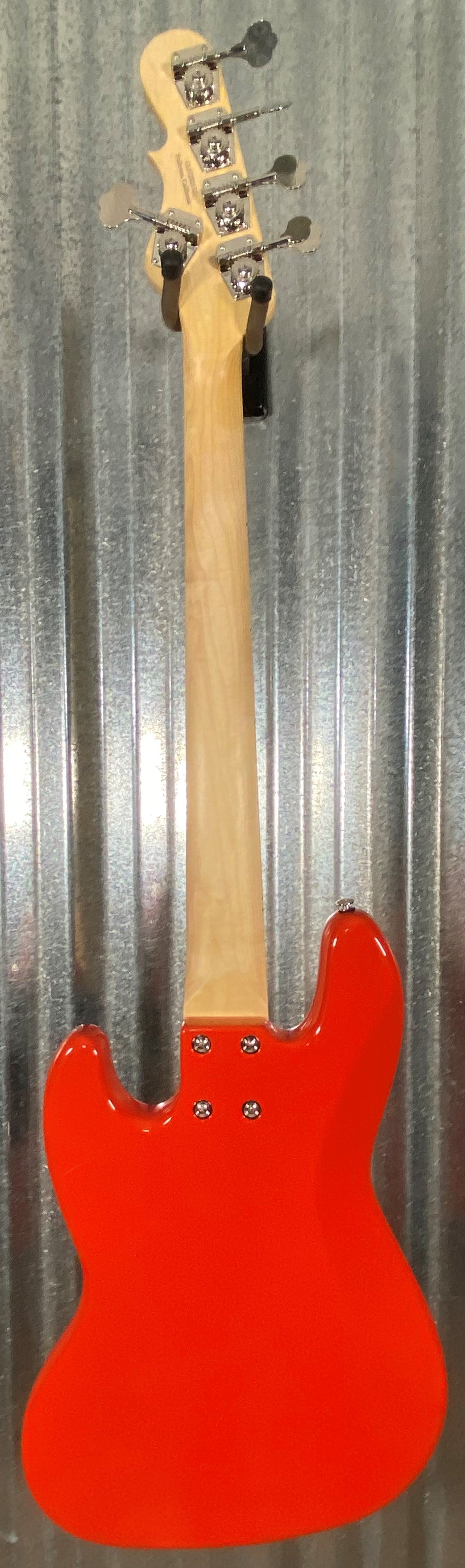 G&L USA JB-5 Hugger Orange 5 String Jazz Bass Maple Satin Neck & Case #2132