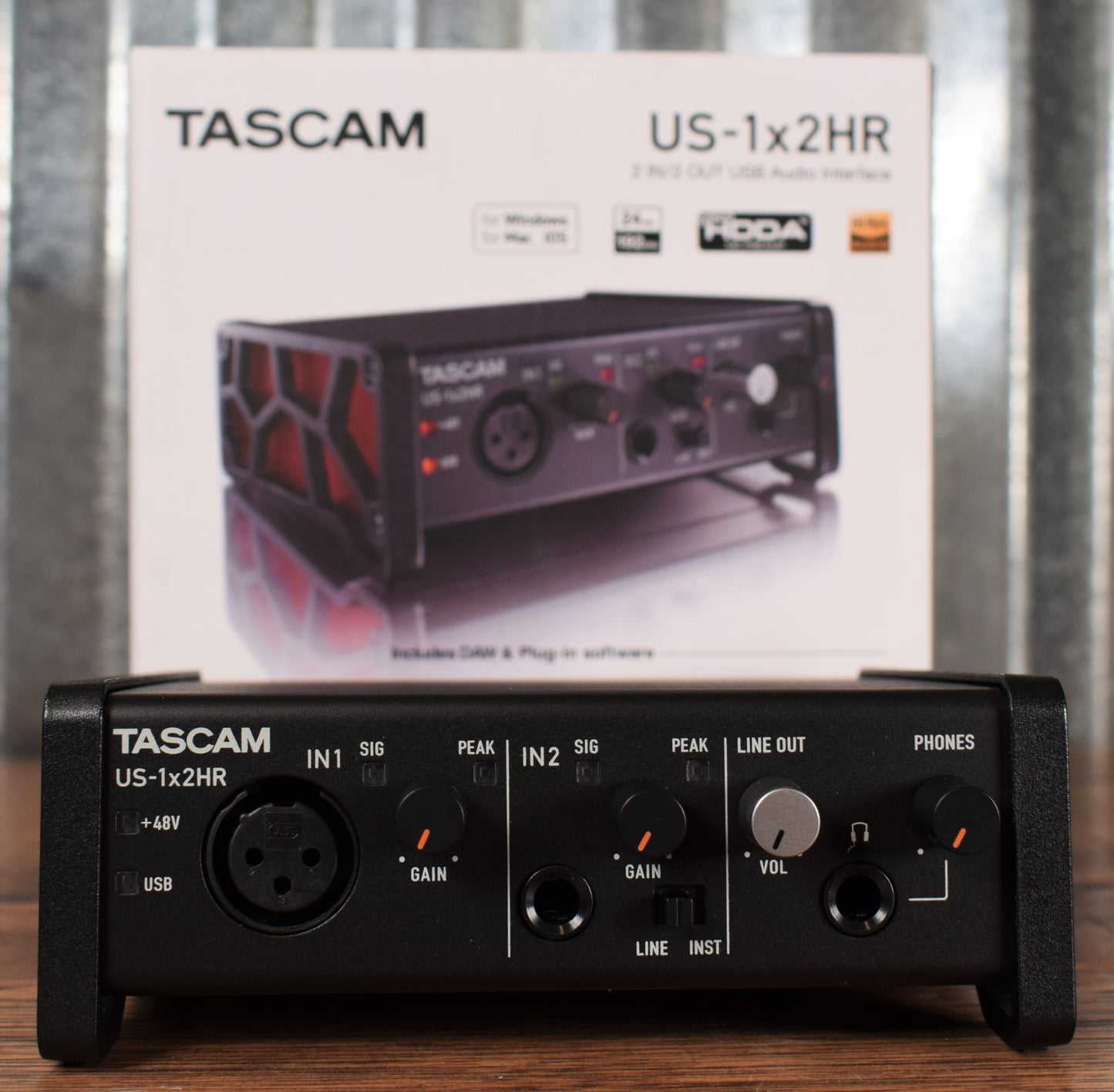 Tascam US-1X2HR 1x2 USB Audio Recording Interface