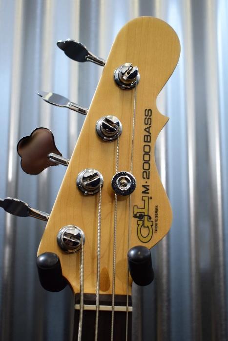 G&L Tribute M-2000 4 String Bass Honeyburst 3 Band Active EQ & M2000 #0440