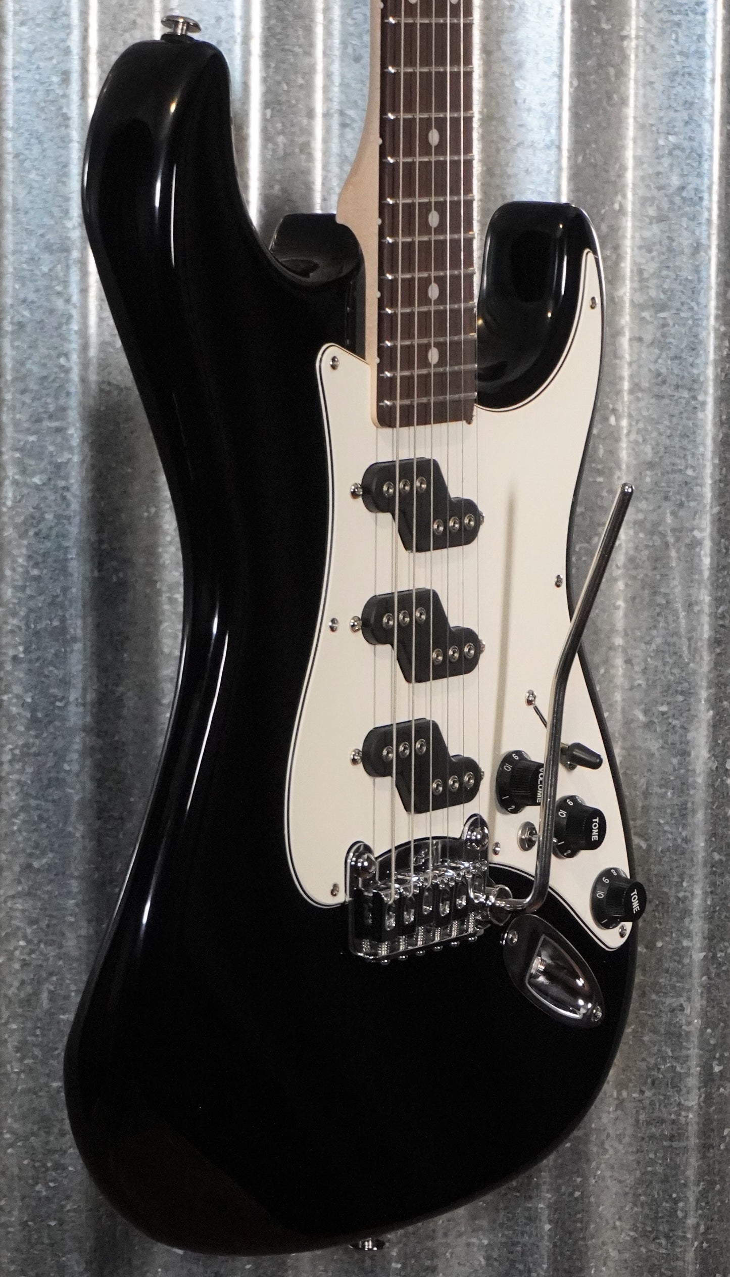 G&L USA Comanche Jet Black Rosewood Satin Neck Guitar & Case #6187