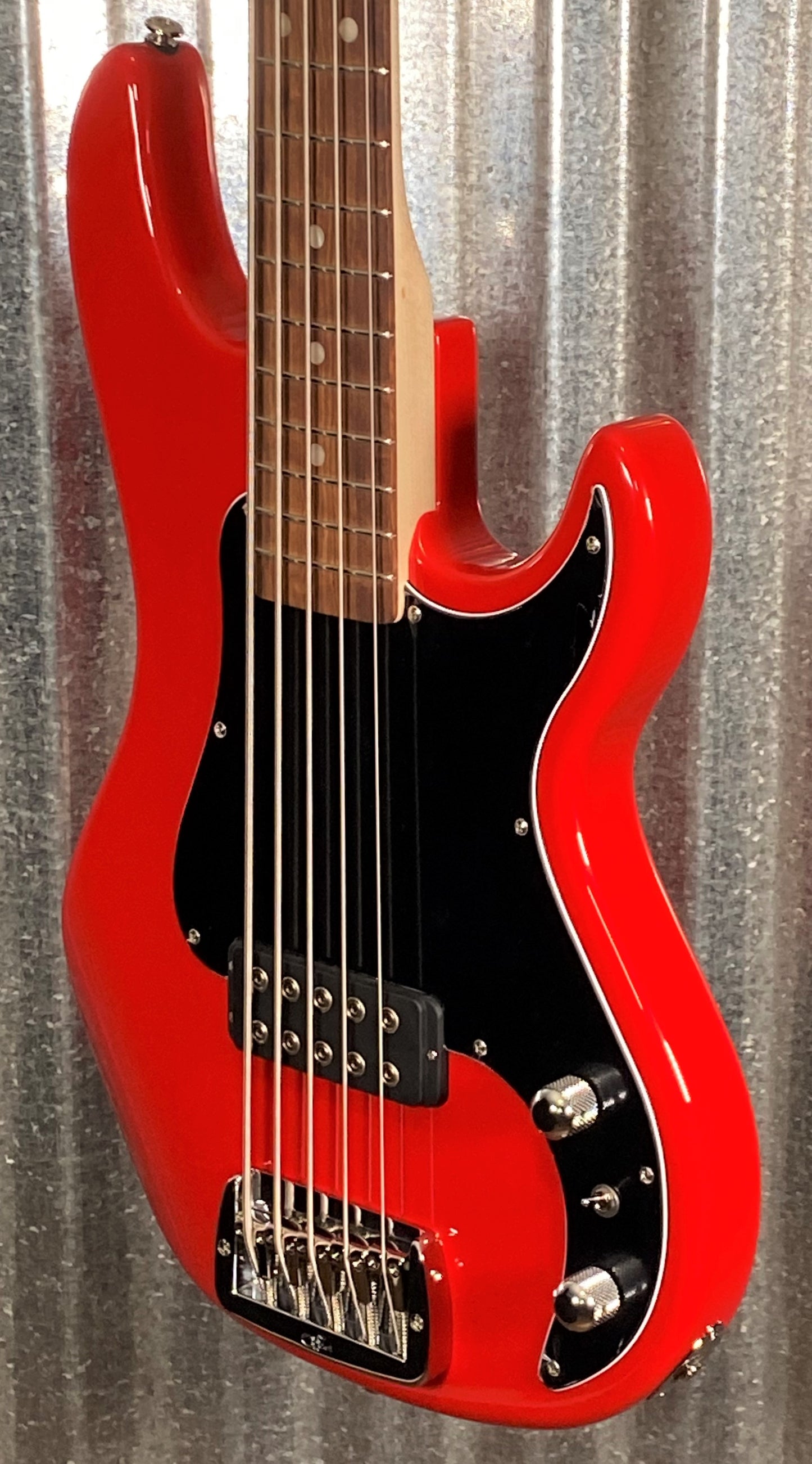 G&L USA Kiloton 5 String Rally Red Bass & Case #7085