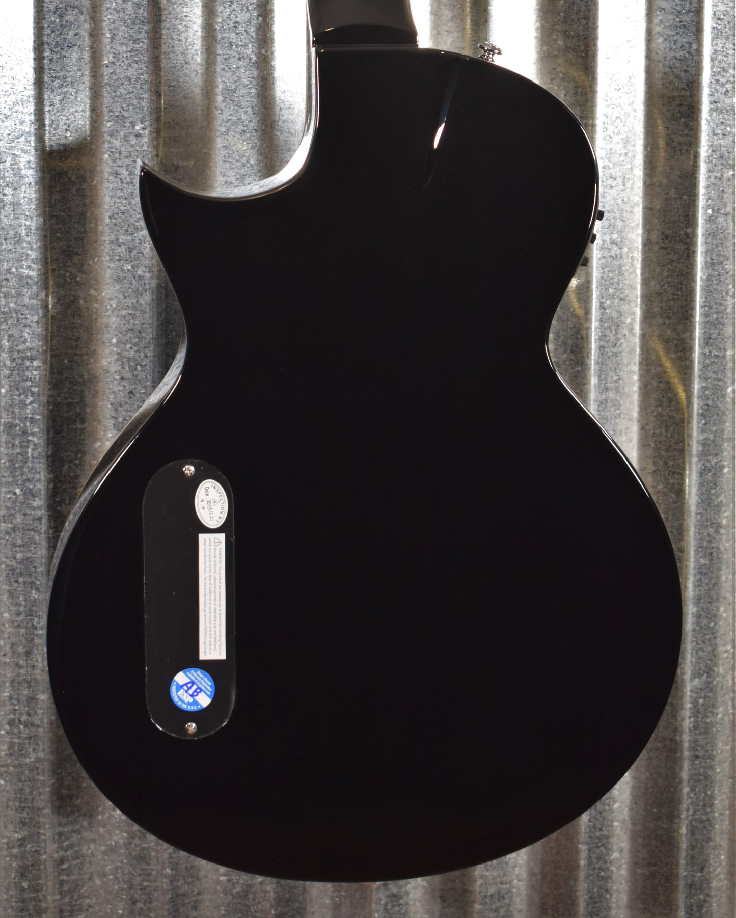 ESP LTD TL Series TL-12 Thinline Acoustic Electric 12 String Guitar Black & Case #0843