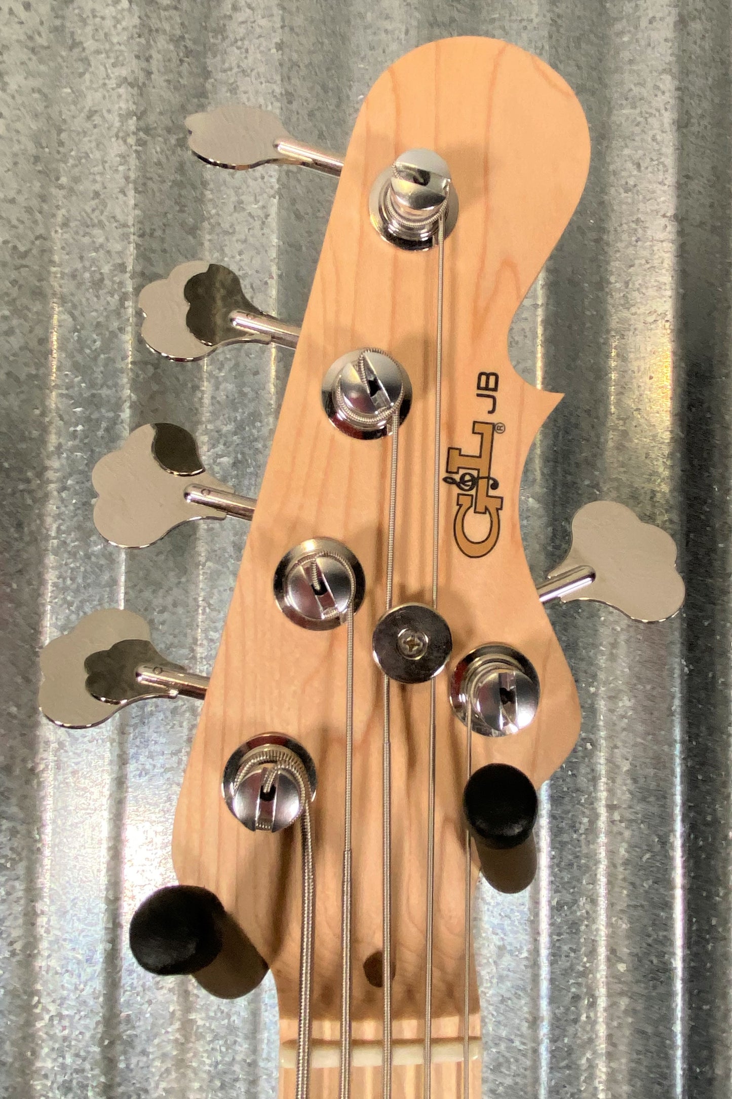 G&L USA JB5 Shell Pink 5 String Bass JB-5 & Case #7408