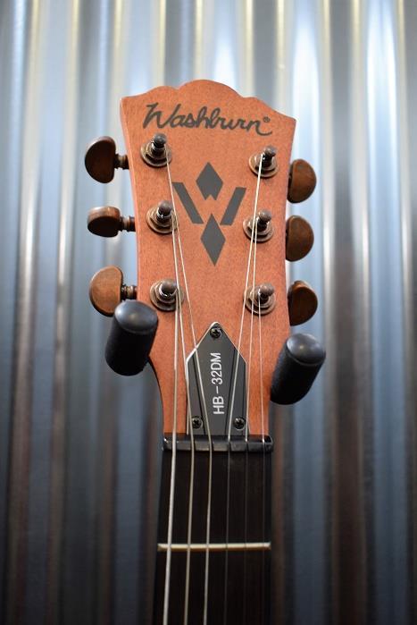 Washburn HB32DMK Distressed Matte Mahogony Semi Hollow Guitar & Case #008