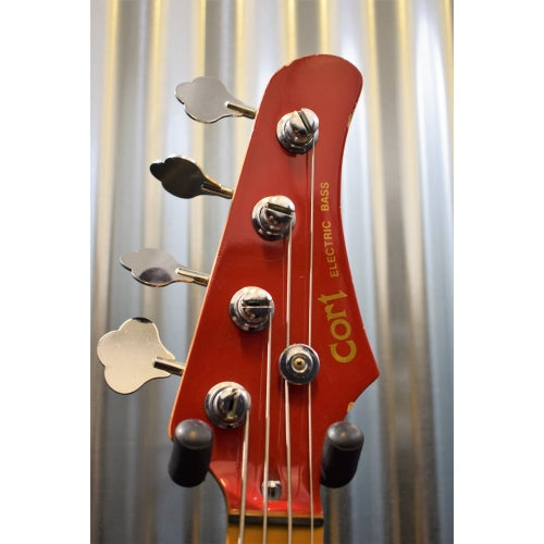 Cort Precision Single Pickup Maple Neck Red Body Electric Bass Guitar Used