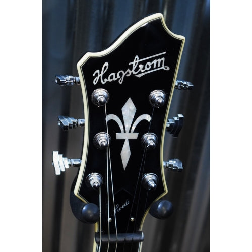 Hagstrom Swede SWE-BLK Gloss Black Guitar & Gig Bag #0090