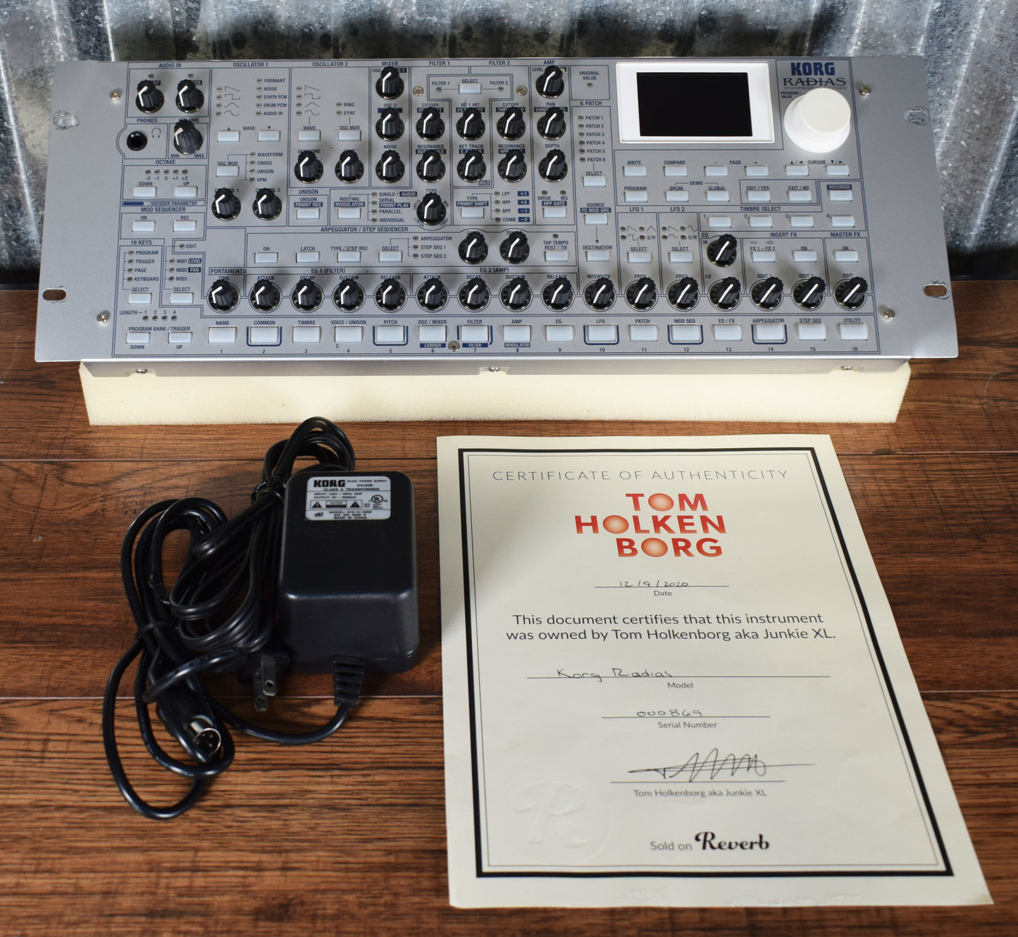 Korg Radias Virtual Analog Synthesizer Rack Module Thomas Holkenborg Used