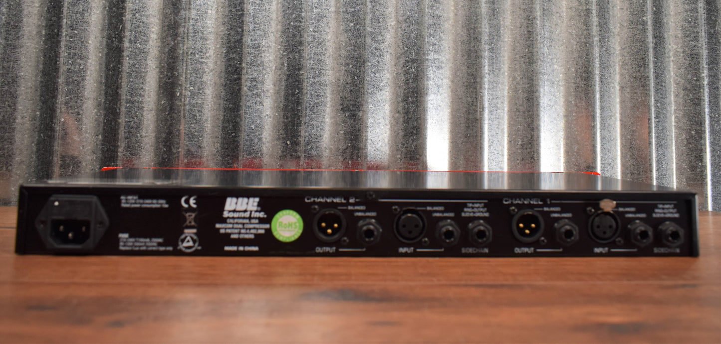 BBE MaxCom Rack Mountable Dual Channel Compressor Used