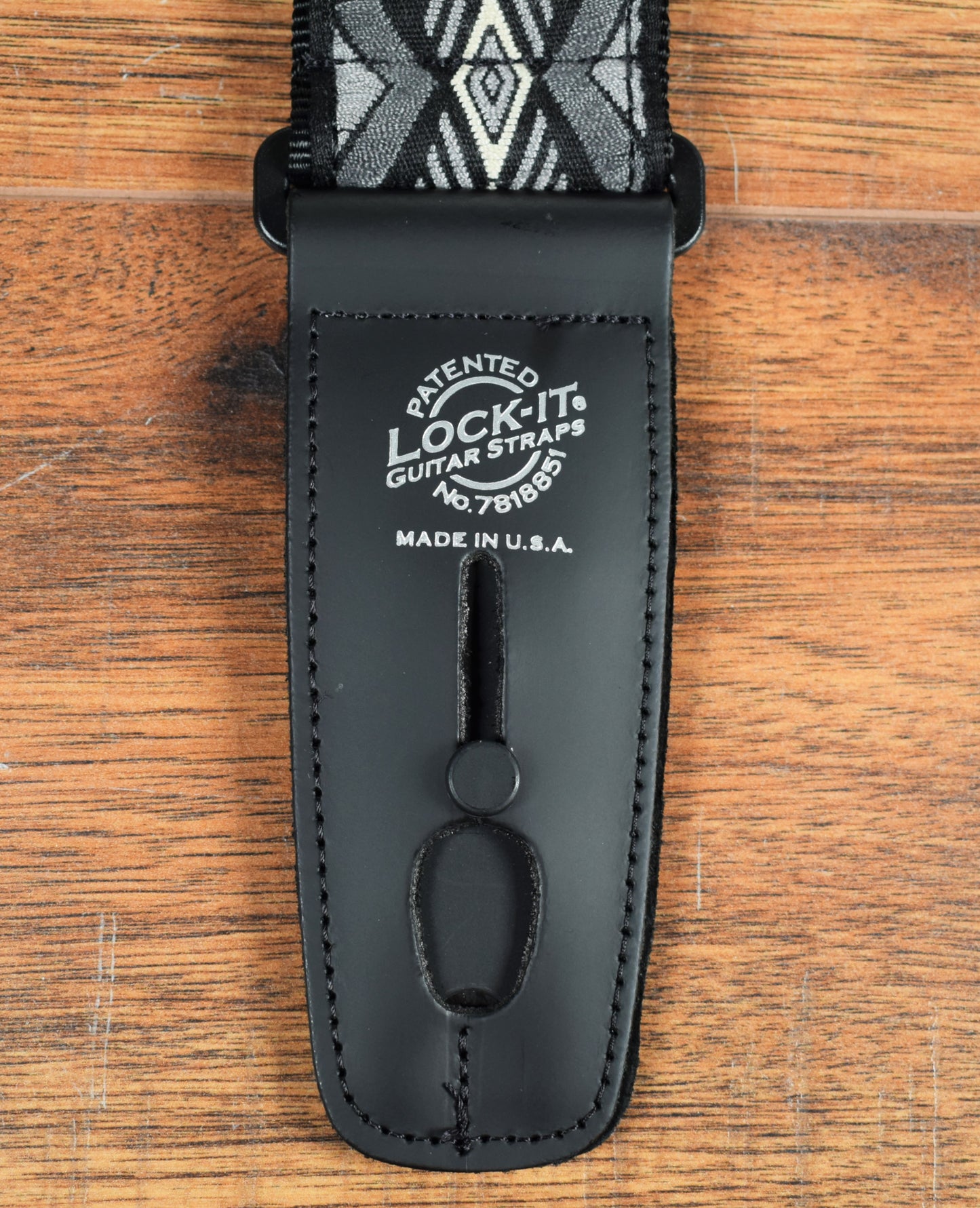 LOCK-It Straps Retro Vintage Series 2" Carbon Canyon Guitar Bass Straplock Strap 070 CC