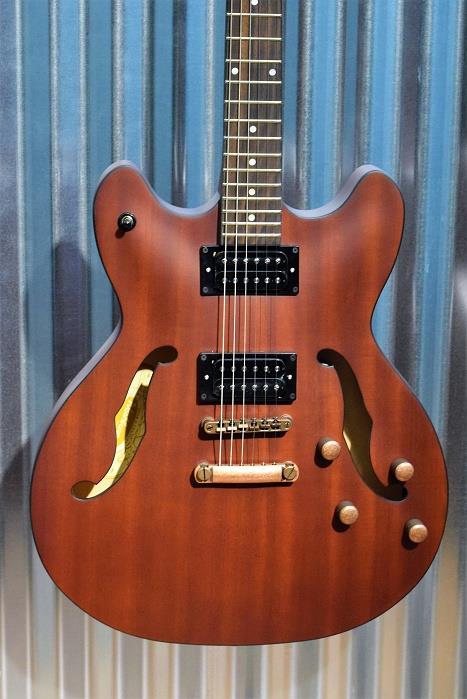 Washburn HB32DMK Distressed Matte Mahogony Semi Hollow Guitar & Case #001