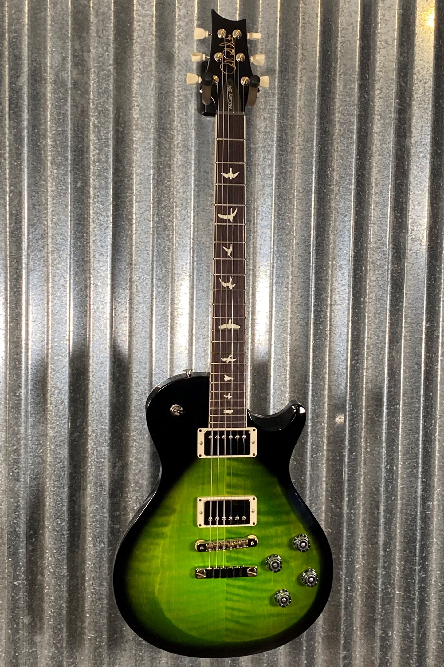 PRS Paul Reed Smith USA S2 Singlecut McCarty 594 Eriza Verde Smokeburst Guitar & Bag #3768