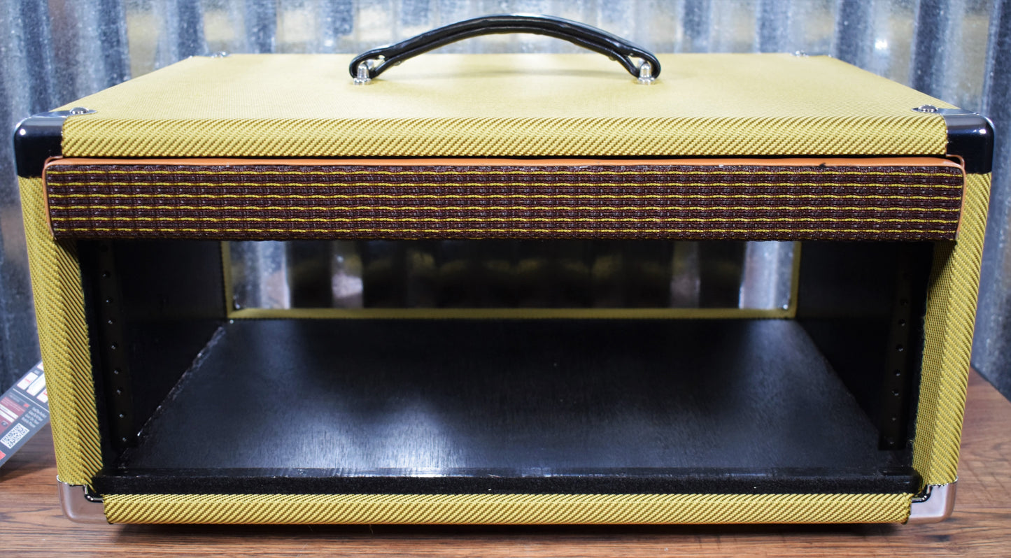 Gator Cases GR-RETRORACK-4TW 4 Space Guitar & Bass Amplifier/Effects Rack Case Tweed