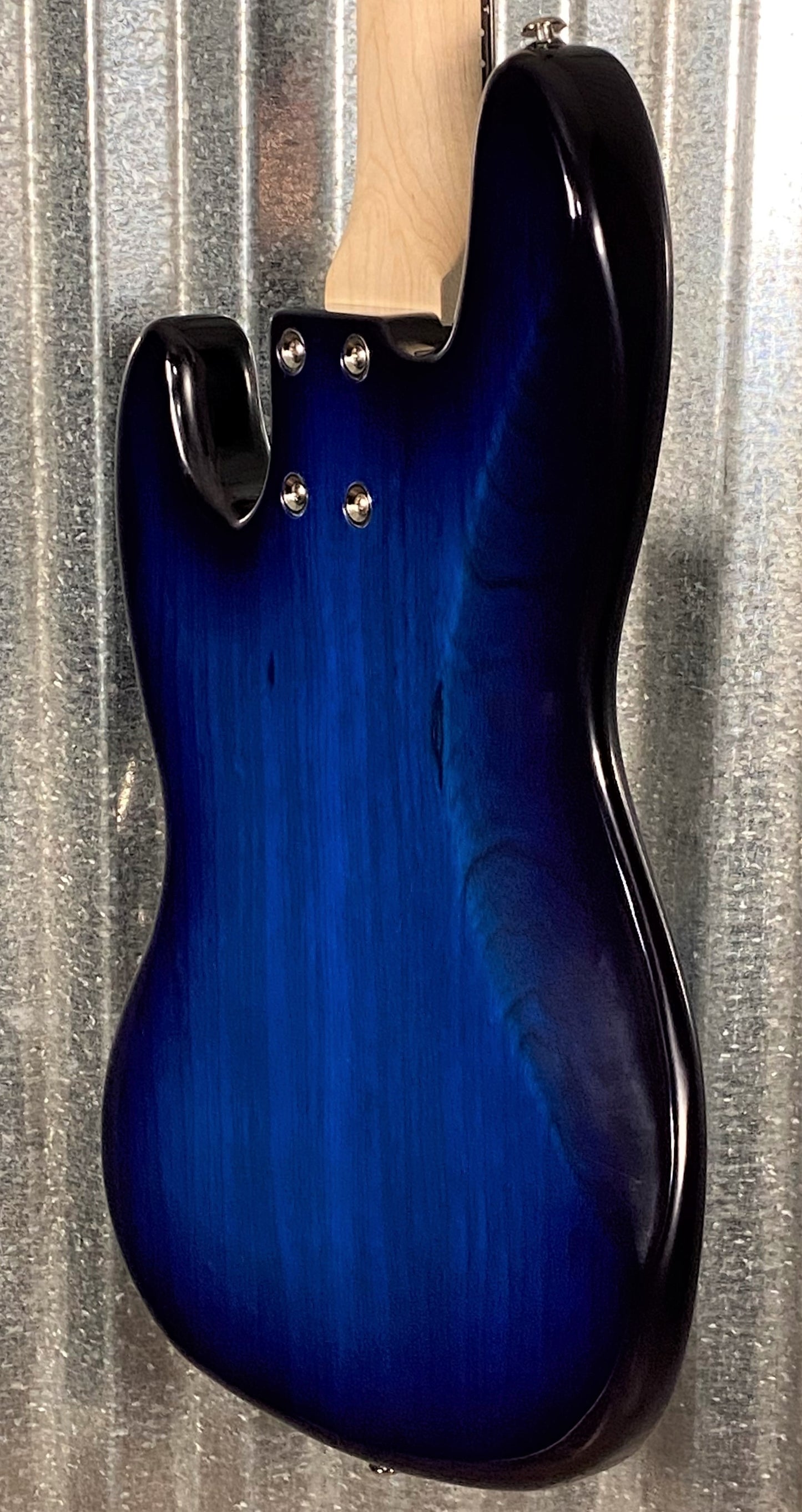 G&L USA JB-5 Blueburst 5 String Jazz Bass Rosewood Satin Neck & Case #2246