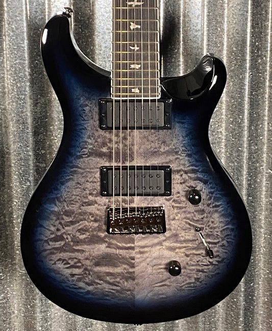 PRS Paul Reed Smith SE Mark Holcomb SVN Blue Burst 7 String Guitar & Bag #0715