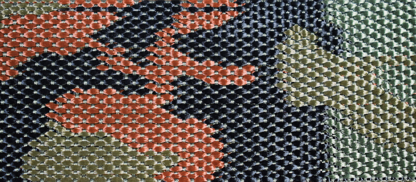 LOCK-IT Straps Polypro Series 2" Brown Poly Guitar Bass Strap 008 P2-CAMO/BRN