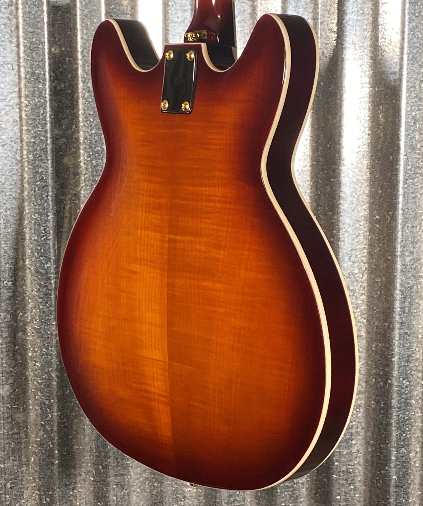 Hagstrom VIK67-G-VSB '67 Viking II Semi Hollow Vintage Sunburst Guitar #0398