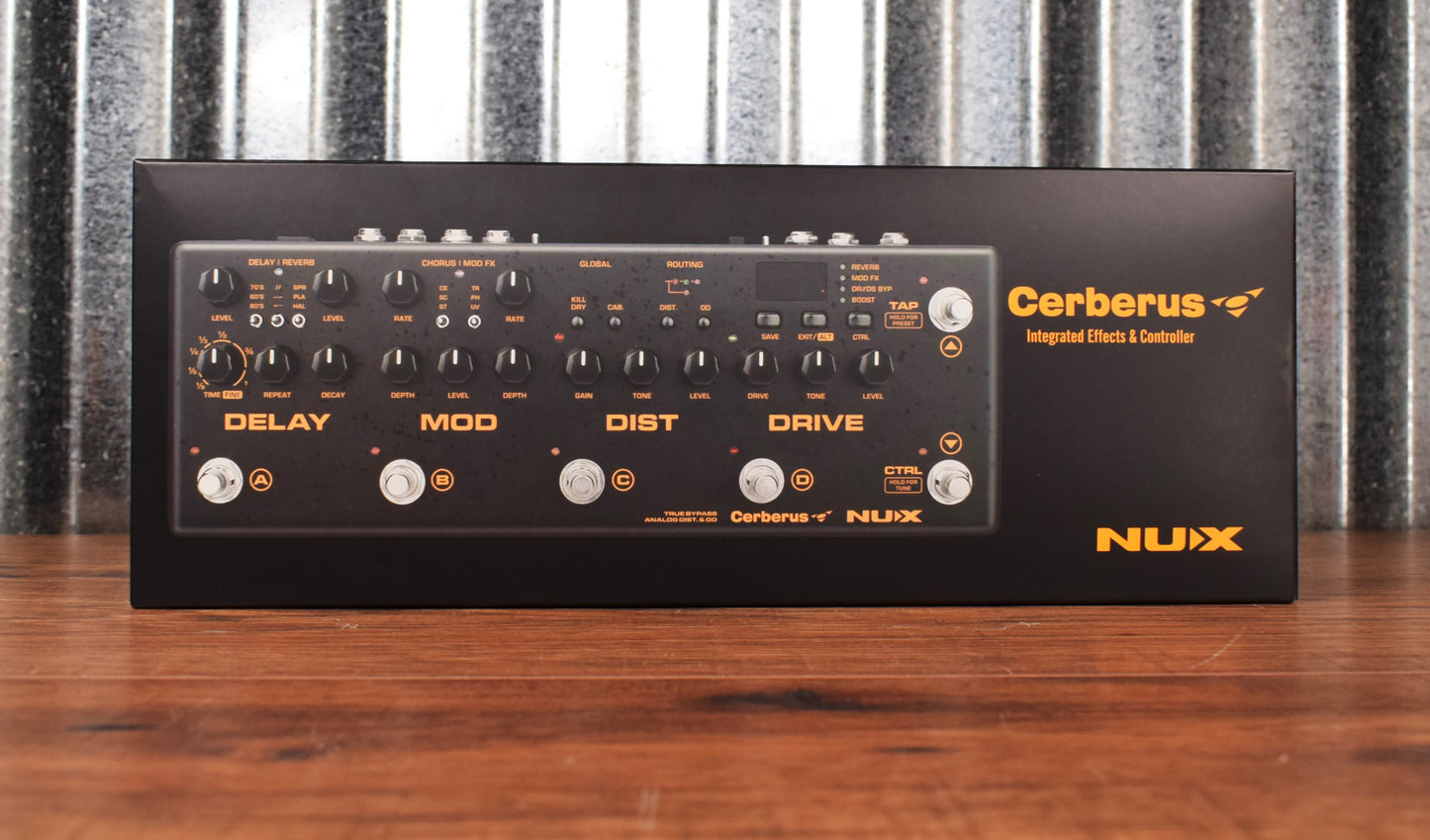 NUX Cerberus Programmable Multi-Effect Delay Modulation Distortion Overdrive Guitar Effect Pedal