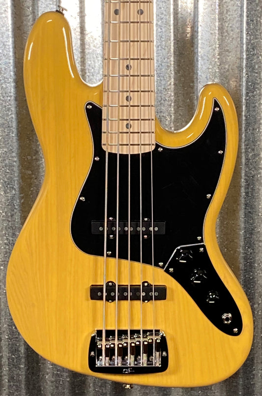 G&L USA JB-5 5 String Jazz Bass Butterscotch Blonde & Case JB5 #2134