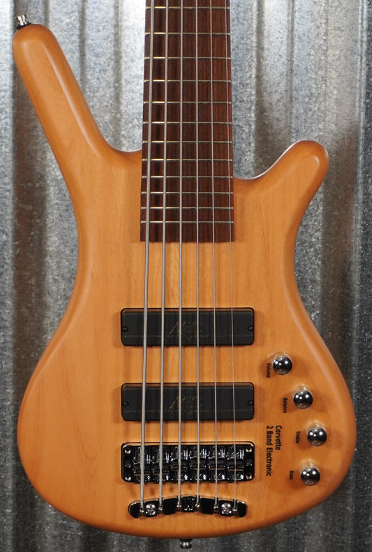 Warwick RockBass Corvette Basic Natural Active 6 String Bass & Bag #6121