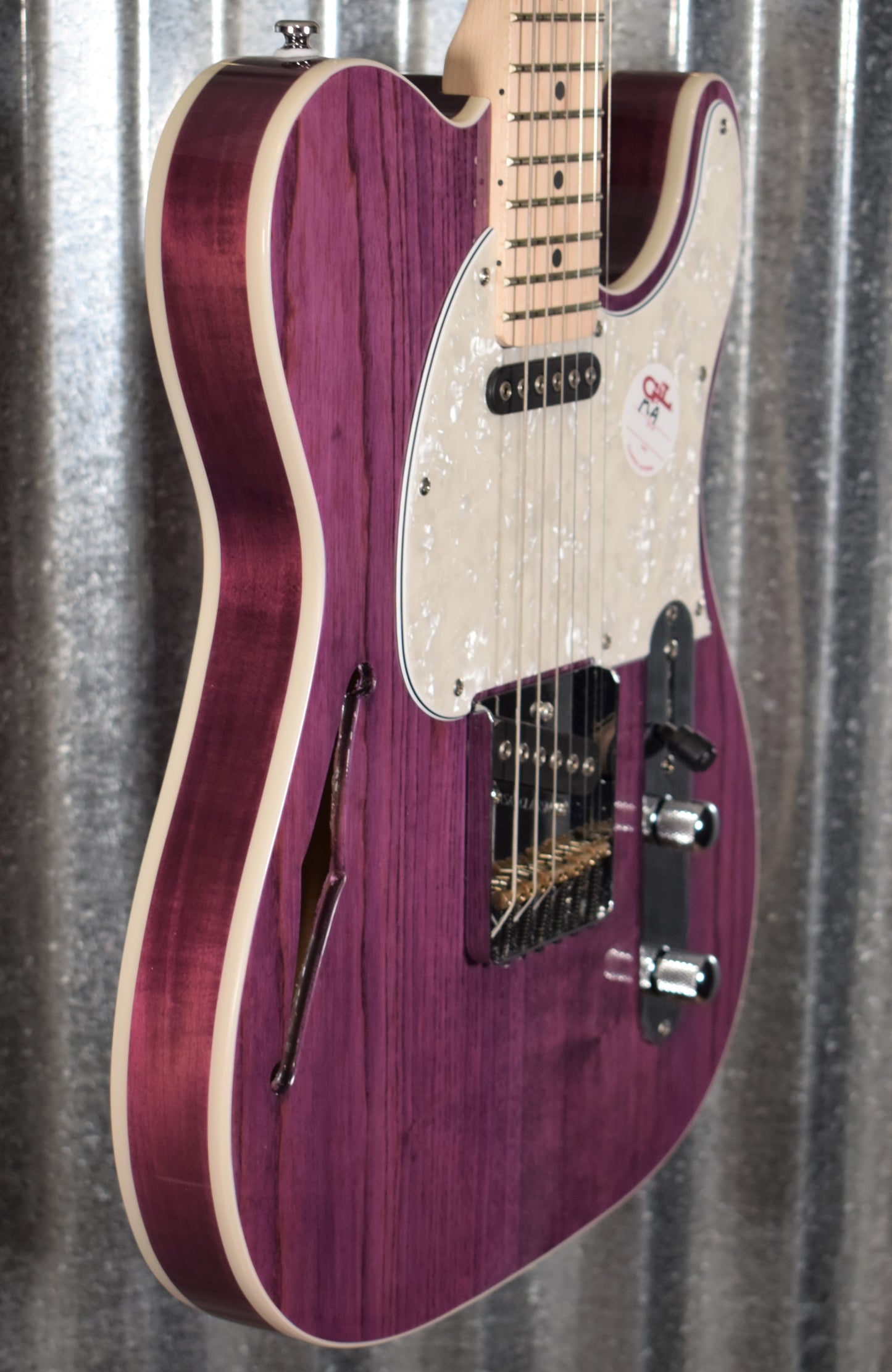 G&L Tribute Limited Edition ASAT Classic Semi Hollow Double Bound Lilac Guitar #9452