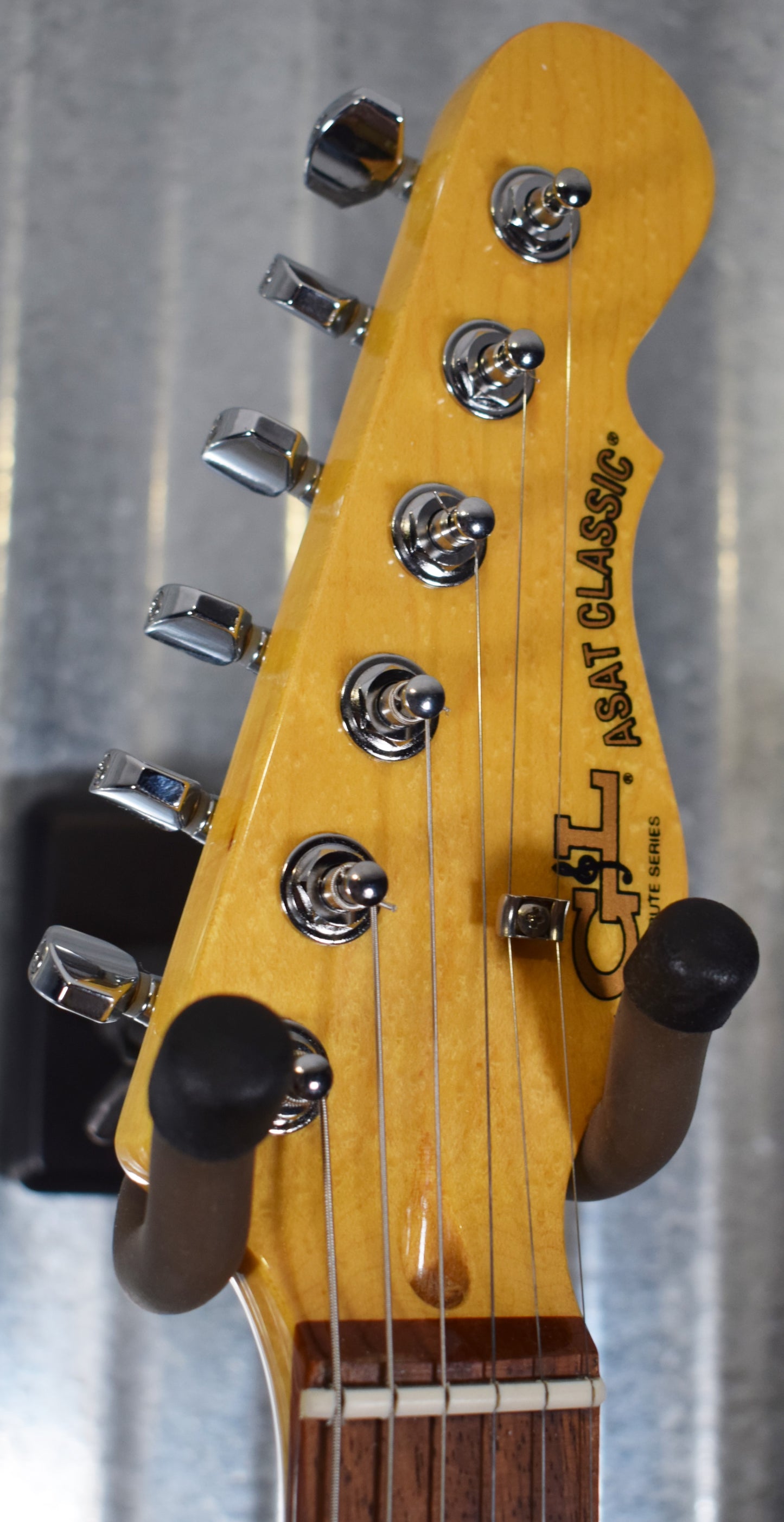 G&L Tribute ASAT Classic Bluesboy Semi Hollow Blonde Natural Neck Guitar #6083 Used