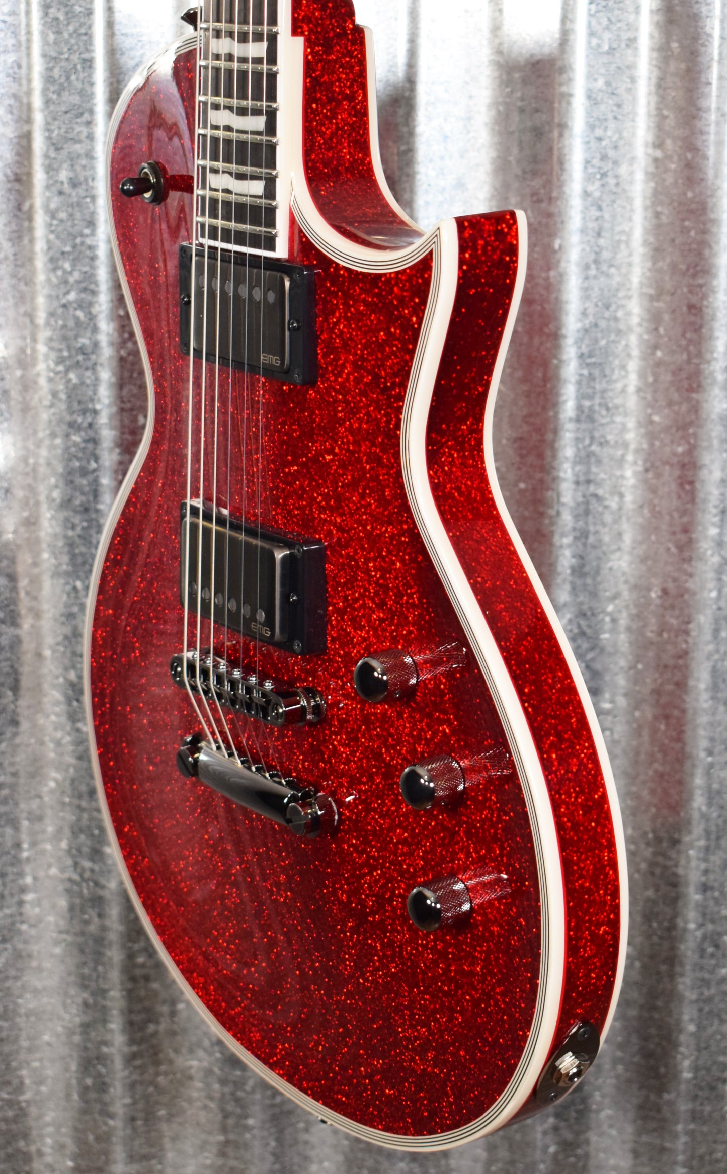 ESP E-II Eclipse DB Red Sparkle EMG Guitar & Case EIIECDBRSP Japan #ES5836193