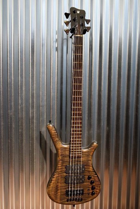 Warwick Custom Shop Masterbuilt Corvette $$ 5 String AAA Flame Top Bass & Case