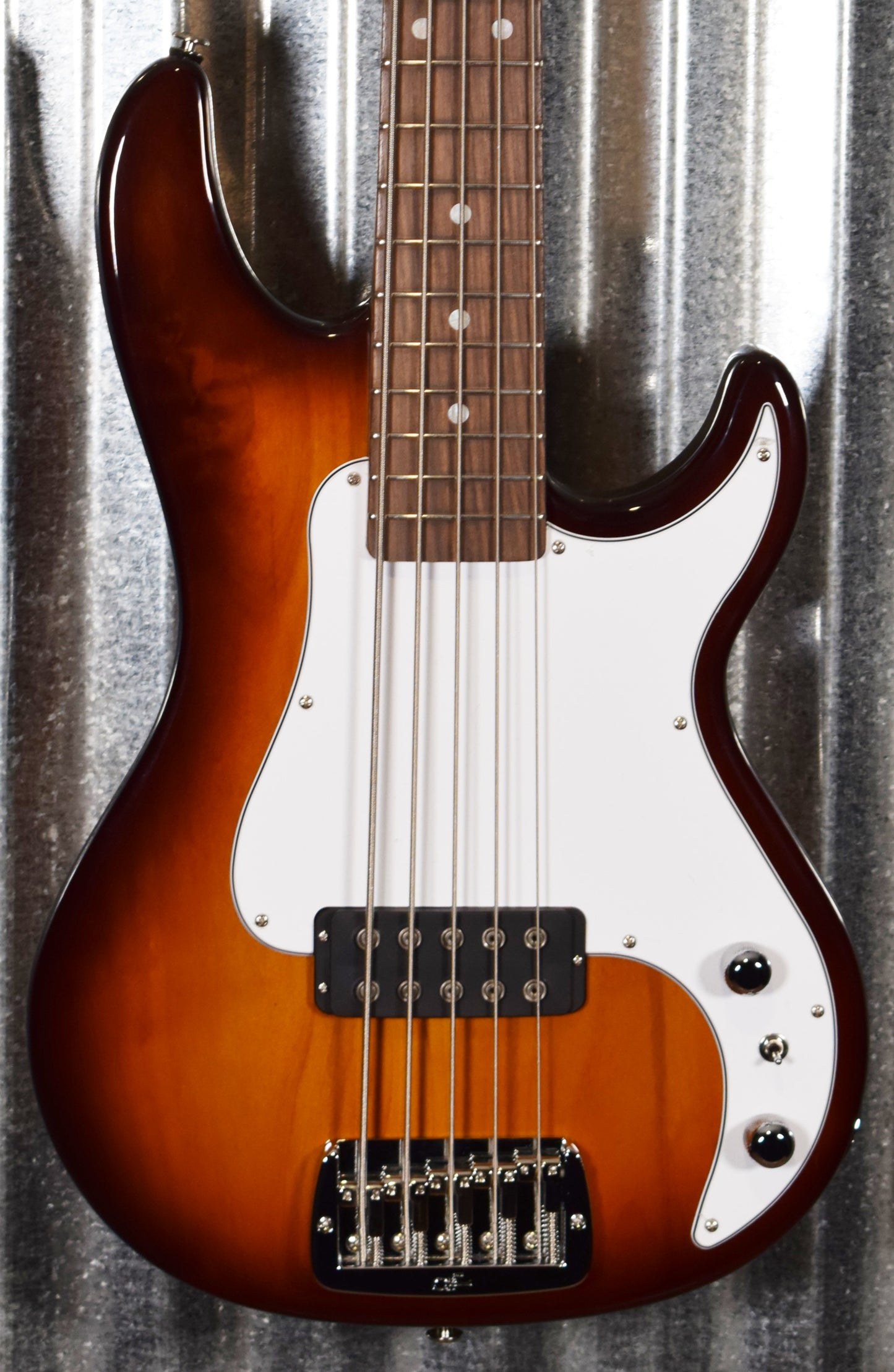 G&L USA Kiloton 5 String Bass Old School Tobacco Sunburst & Case #9242