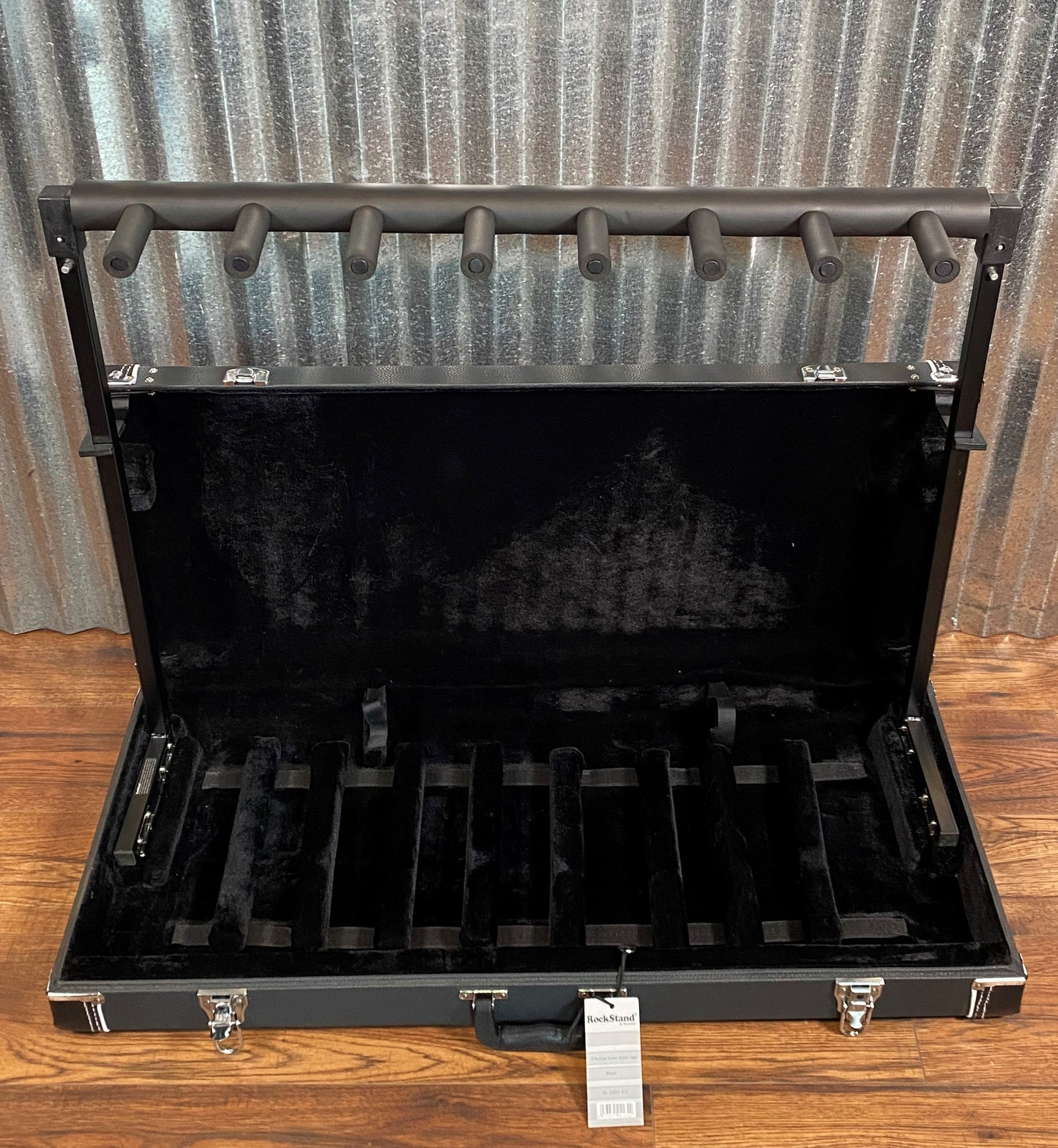 Warwick Rockstand Multiple 7 Guitar Bass Stand with Wood Case S 20851 B/2