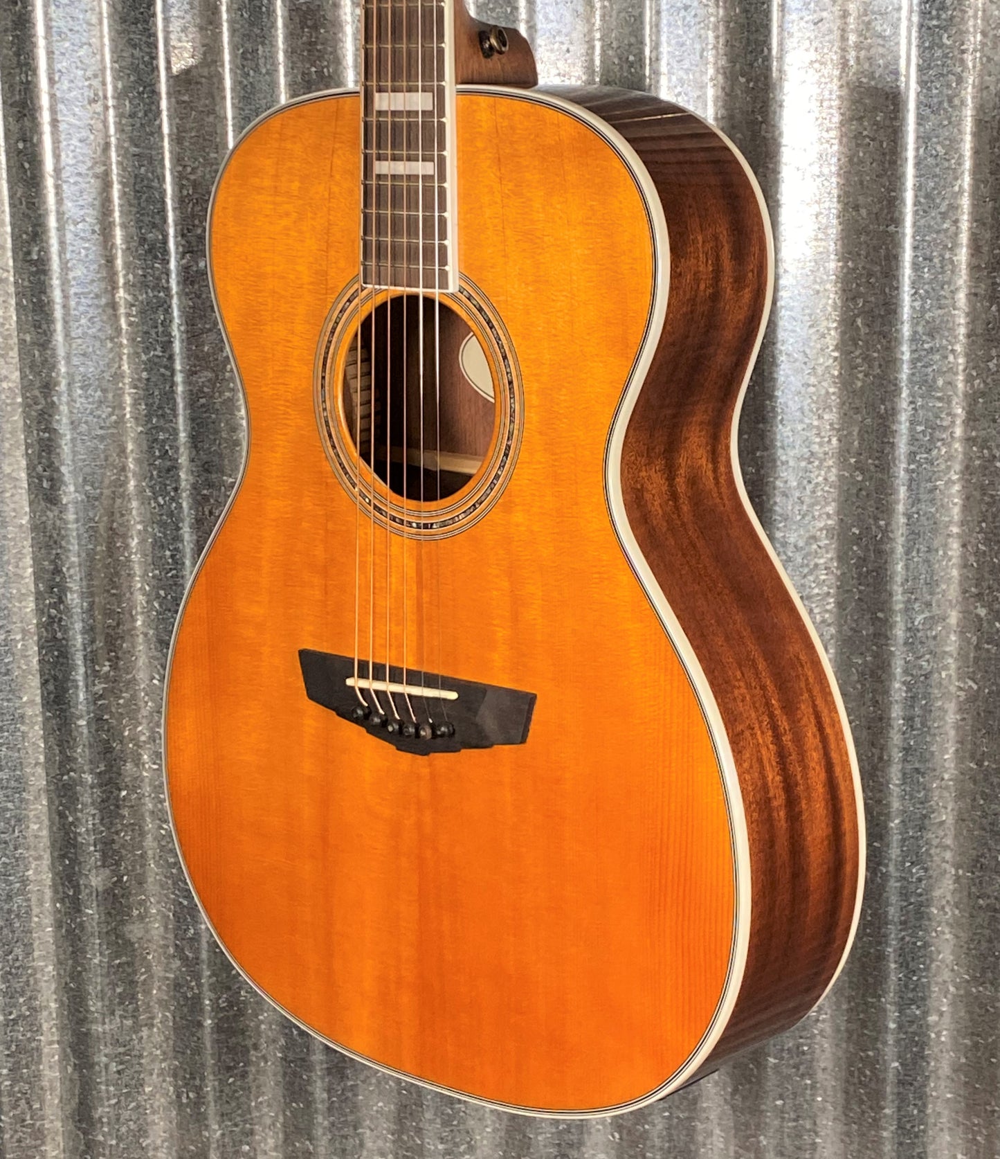 D'Angelico Premier Tammany Orchestra E Vintage Natural Acoustic Electric Guitar #8639
