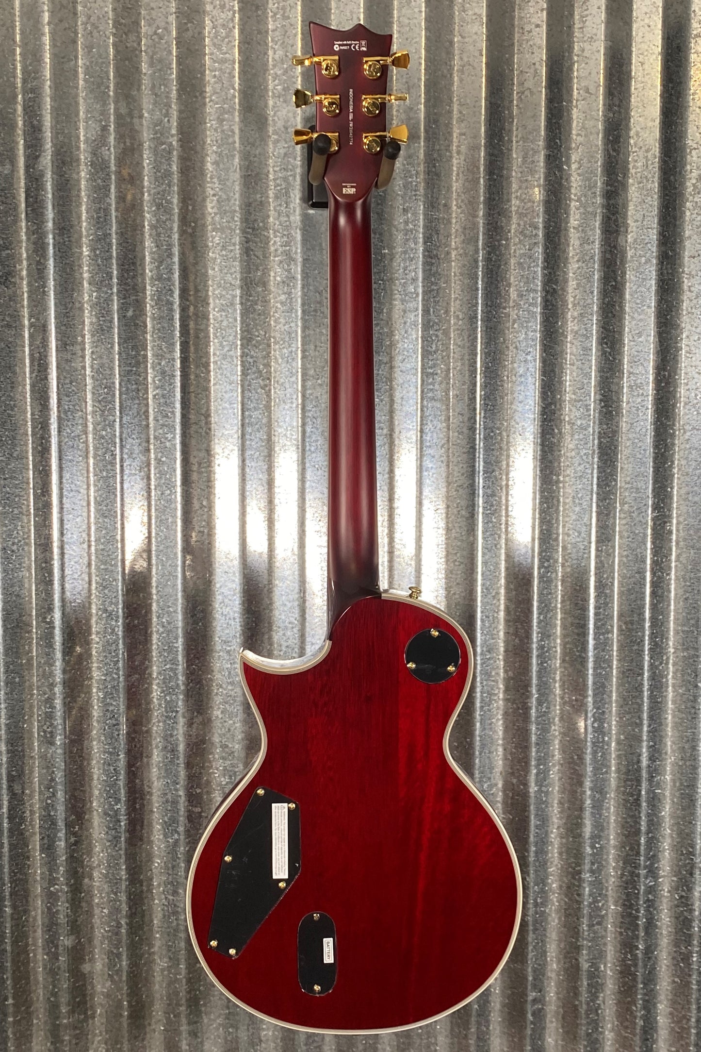 ESP LTD EC-1000T CTM Eclipse Fishman See Thru Black Cherry Guitar & Bag LEC1000TCTMFMSTBC #2774 Used