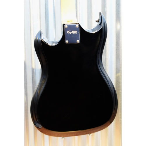 Hagstrom Guitars RetroScape Series H-III H3-BLK Gloss Black Guitar & Case #345
