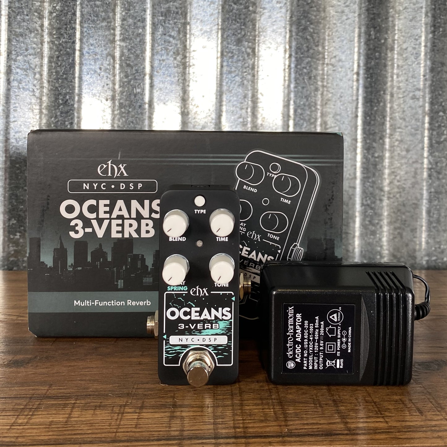 Electro-Harmonix EHX Pico Oceans 3-Verb Multi-function Reverb Guitar Effect Pedal