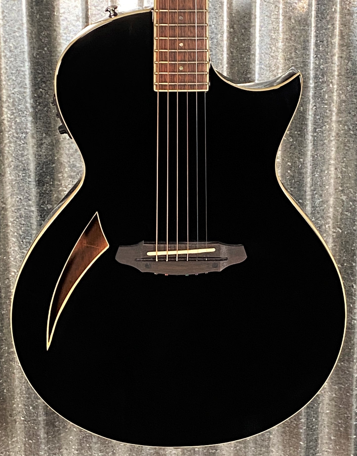 ESP LTD Thinline TL-6 Acoustic Electric Black Guitar LTL6BLK #1248 Used