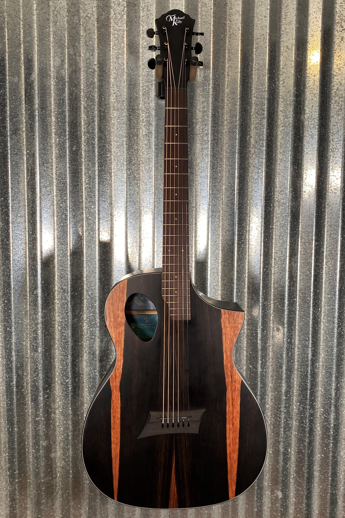 Michael Kelly MKFESJESFX Forte Port Exotic Java Ebony Acoustic Electric Guitar #0035