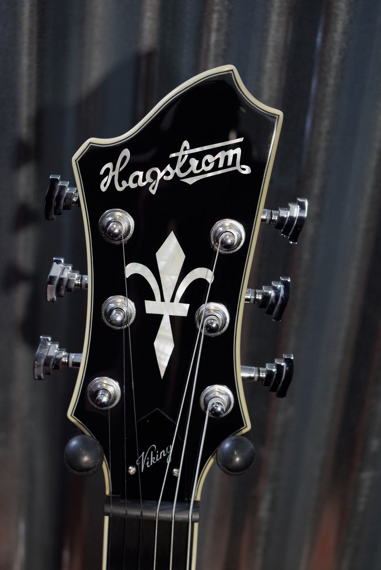 Hagstrom Viking Semi Hollow Body Wild Cherry Transparent Left Hand Guitar #0067