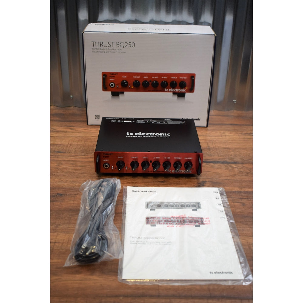 TC Electronic Thrust BQ250 250 Watt with Compressor Bass Head Amplifier