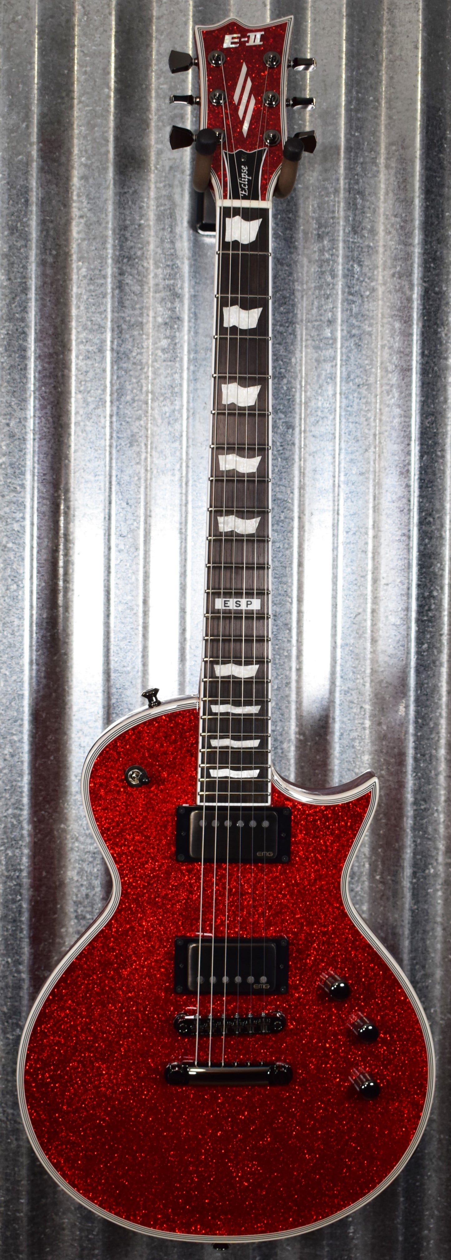 ESP E-II Eclipse DB Red Sparkle EMG Guitar & Case EIIECDBRSP Japan #ES8926193