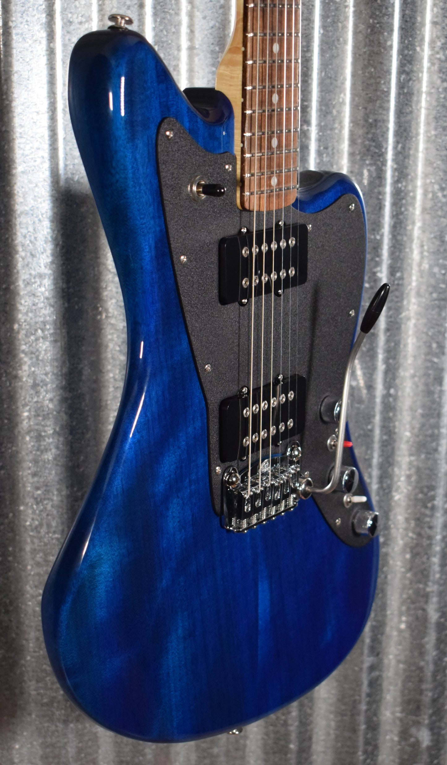 G&L USA CLF Doheny V12 Clear Blue Guitar & Case #6142