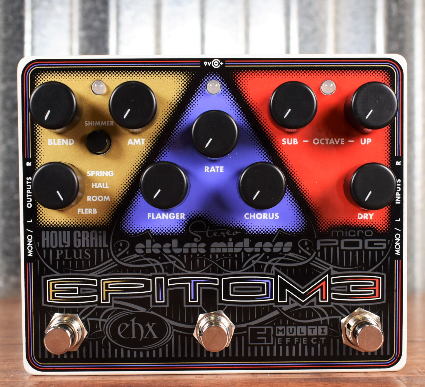 Electro-Harmonix EPITOME Holy Grail + Electric Mistress + Micro Pog Guitar Multi Effect Pedal