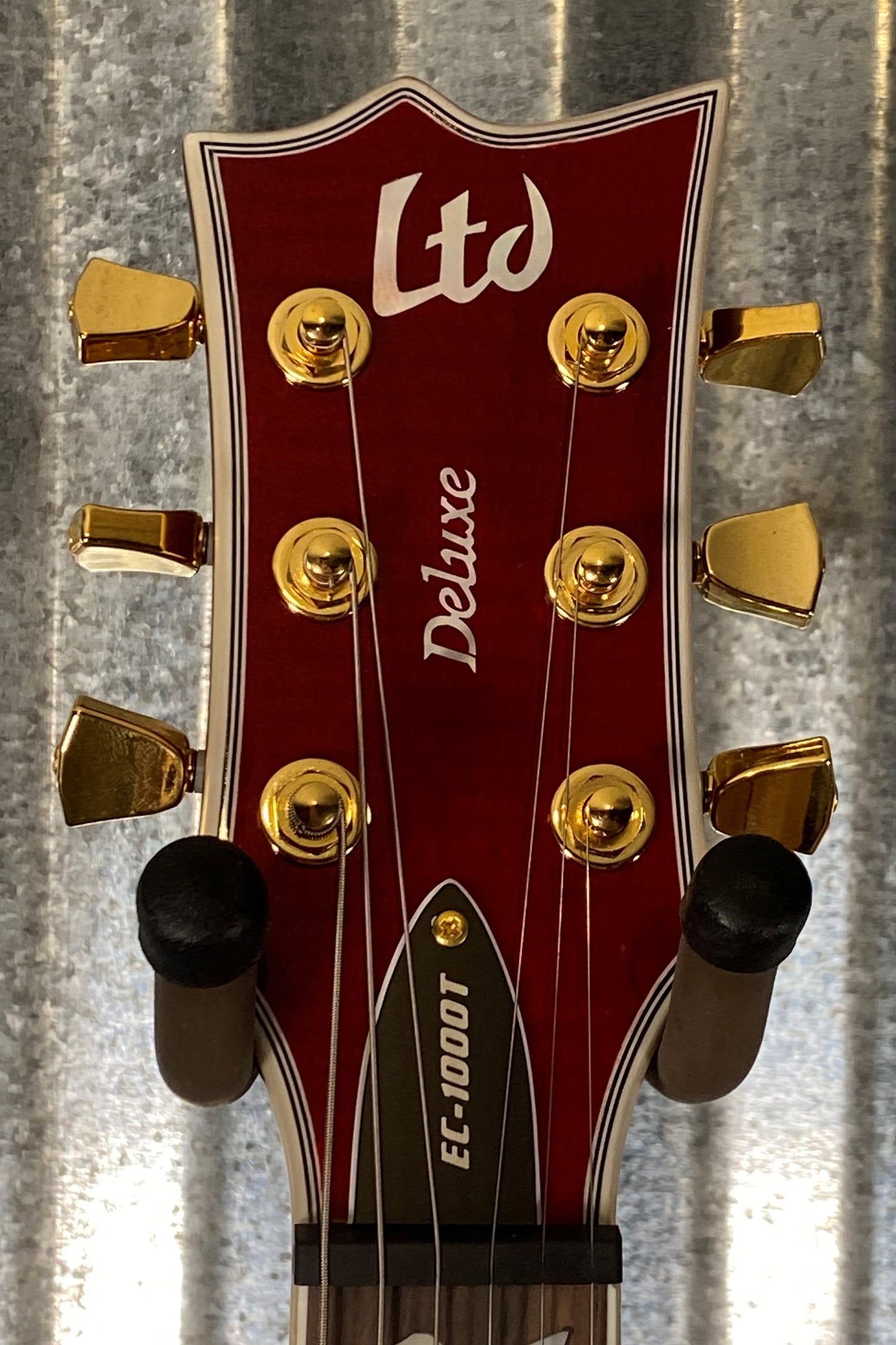 ESP LTD EC-1000T CTM Eclipse Fishman See Thru Black Cherry Guitar & Bag LEC1000TCTMFMSTBC #2774 Used