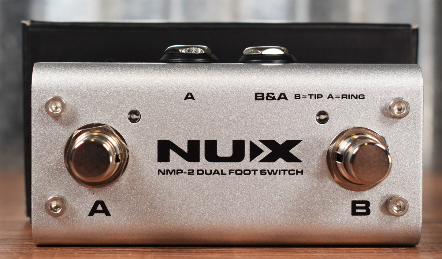 NUX NMP-2 Dual Button Footswitch Controller Latch or Momentary Guitar Effect Pedal