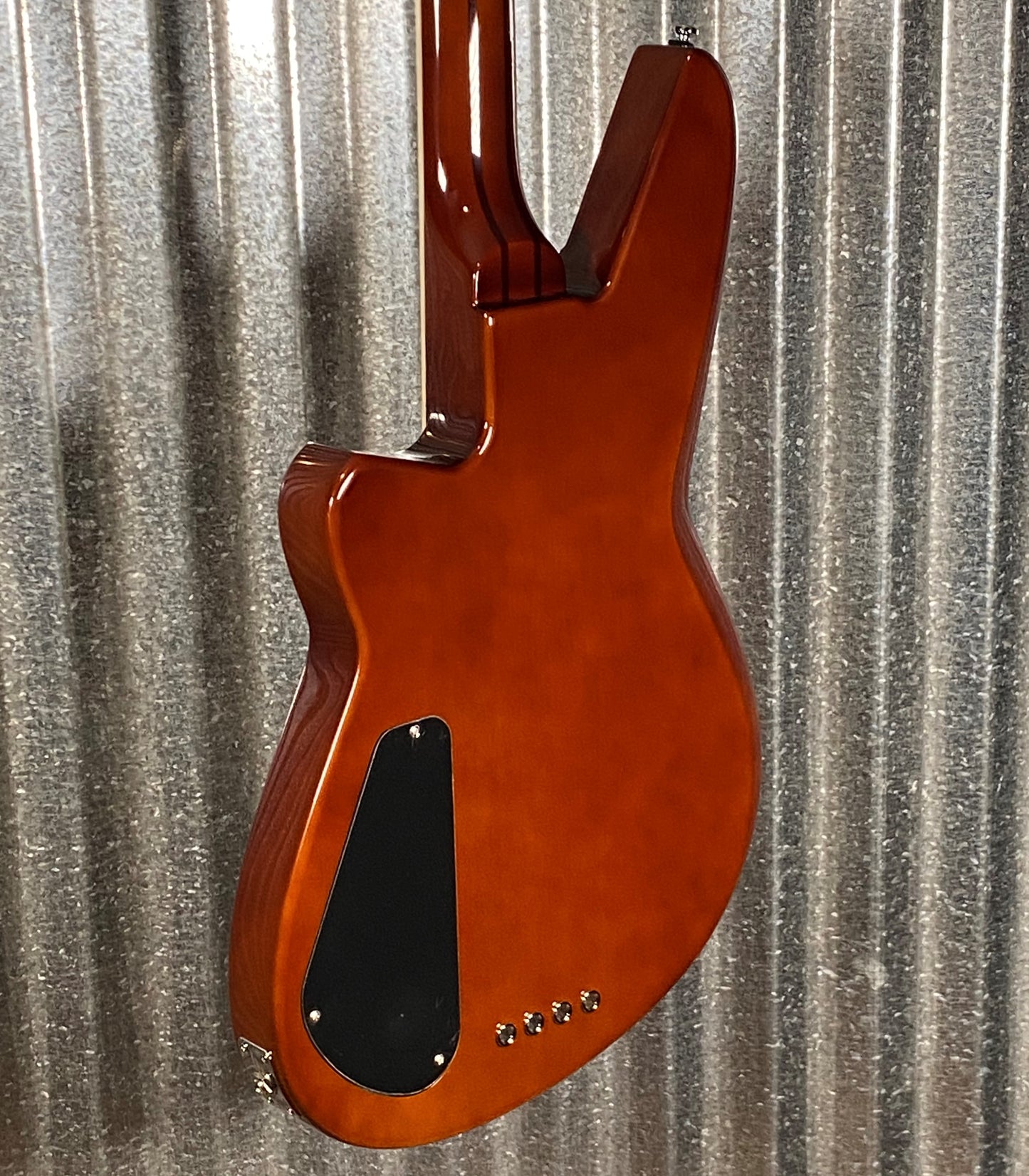 Reverend Thundergun 4 String Bass Violin Brown #8636