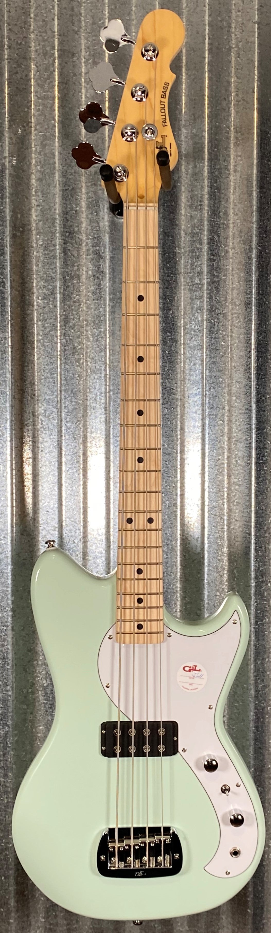 G&L Guitars Tribute Fallout Bass Short Scale 4 String Surf Green #4930