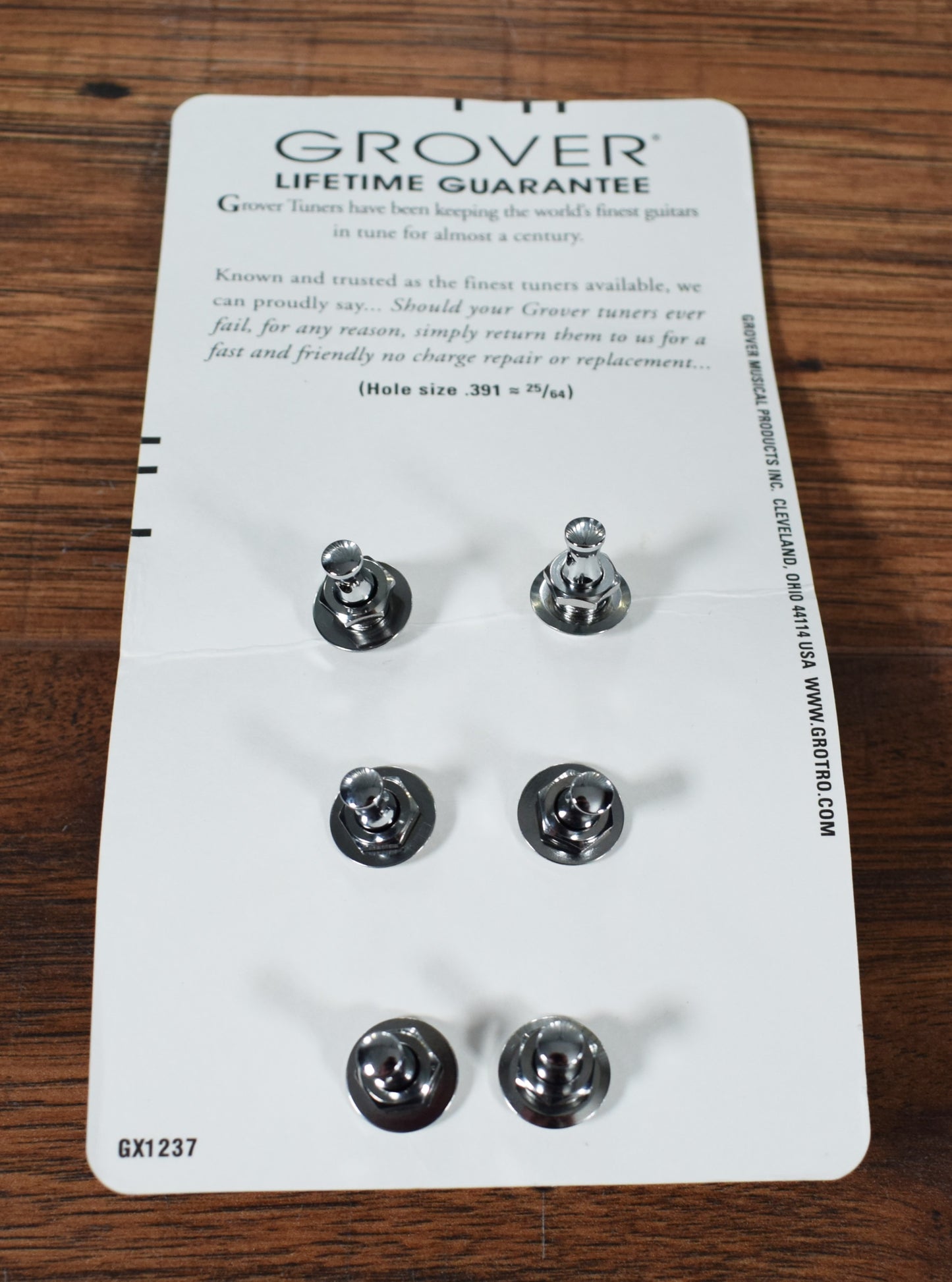 Grover GX1237 106C 3+3 Locking Rotomatic Guitar Tuners Left Handed Used