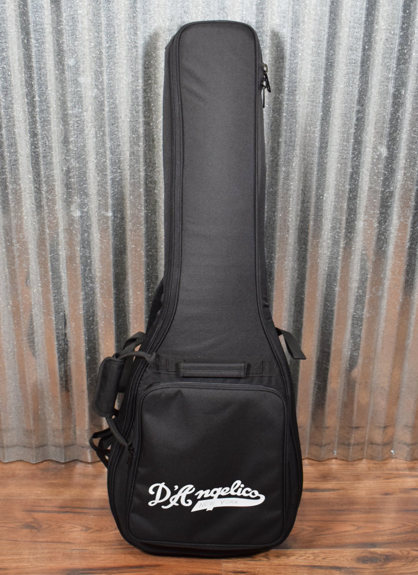 D'Angelico Premier Mini DC Double Cut Semi Hollow Stop Bar Ocean Turquoise Guitar & Bag #0089