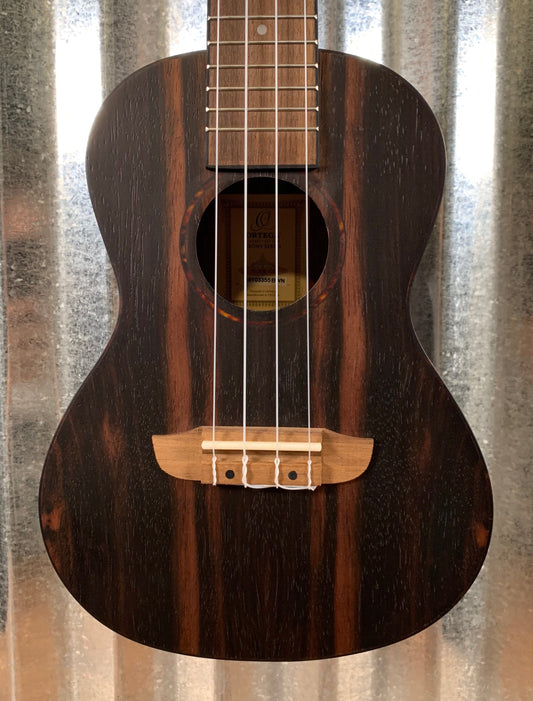 Ortega Guitars RUEB-CC Ebony Top Conert Ukulele & Gig Bag